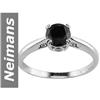 Image 1 : 1.03 ct Black & White Diamond Ring 14kt Gold