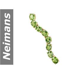 6.24 ct Green Apatite Pendant 14kt Gold