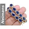 Image 1 : 28.4 ct Sapphire & Diamond Bracelet 14kt Gold