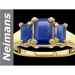 2.00 ct Blue Sapphire Ring 14kt Gold