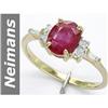 Image 1 : 1.66 ct Ruby & Diamond Ring 14kt Gold