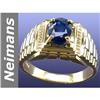 Image 1 : 1.50 ct Sapphire Gents Ring 14kt Gold