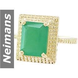 4.61 ct Emerald Ring 14kt Gold