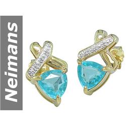 1.64 ct Apatite Earrings 14kt Gold