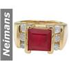 Image 1 : 5.55 ct Ruby & Diamond Ring 14kt Gold