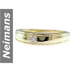 0.01 ct Diamond Gents Ring 14kt Gold