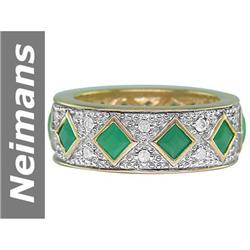1.88 ct Emerald & Diamond Ring 14kt Gold