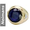 Image 1 : 9.95 ct Sapphire & Diamond Ring 14kt Gold