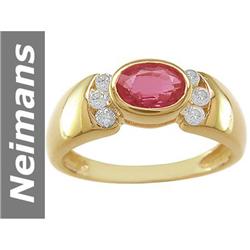 1.16 ct Ruby & Diamond Ring 14kt Gold