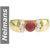 Image 1 : 1.00 ct Ruby & Diamond Ring 14kt Gold