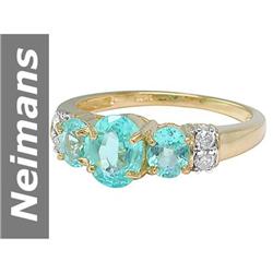 2.00 ct Apatite & Diamond Ring 14kt Gold