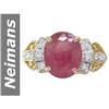 Image 1 : 6.2 ct Ruby & Diamond Ring 14kt Gold