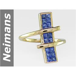 1.28 ct Sapphire Ring 14kt Gold