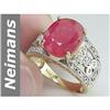 Image 1 : 6.22 ct Ruby & Diamond Ring 14kt Gold