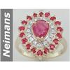 Image 1 : 2.53 ct Ruby & Diamond Ring 14kt Gold