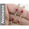 Image 1 : 5.76 ct Ruby & Diamond Bracelet 14kt Gold