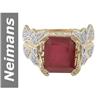 Image 1 : 6.8 ct Ruby & Diamond Ring 14kt Gold