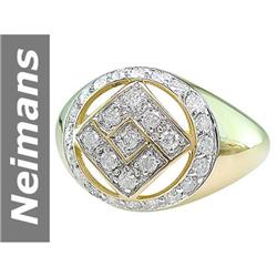 0.96 ct Diamond Gents Ring 14kt Gold