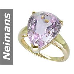 9.25 ct Pink Kunzite Ring 14kt Gold