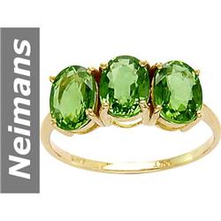 2.7 ct Green Apatite Ring 14kt Gold