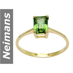 1.17 ct Green Apatite Ring 14kt Gold