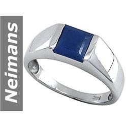 2.5 ct Sapphire Gents Ring 14kt Gold