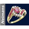 Image 1 : 1.45 ct Ruby & Diamond Ring 14kt Gold