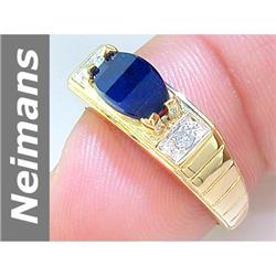 1.64 ct Sapphire & Diamond Ring 14kt Gold