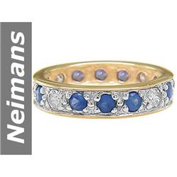 2.12 ct Sapphire & Diamond Ring 14kt Gold
