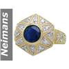 Image 1 : 2.25 ct Sapphire & Diamond Ring 14kt Gold