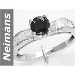 1.19 ct Black & White Diamond Ring 14kt Gold