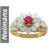 Image 1 : 1.53 ct Ruby & Diamond Ring 14kt Gold