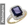 Image 1 : 4.66 ct Sapphire & Diamond Ring 14kt Gold