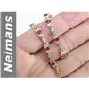 Image 1 : 3.37 ct Ruby & Diamond Bracelet 14kt Gold