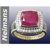 Image 1 : 7.12 ct Ruby & Diamond Ring 14kt Gold