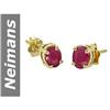 Image 1 : 1 ct Ruby Earrings 14kt Gold