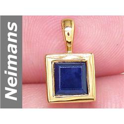 0.85 ct Sapphire Pendant 14kt Gold