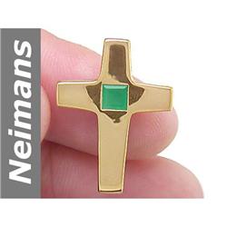 0.28 ct Emerald Pendant 14kt Gold