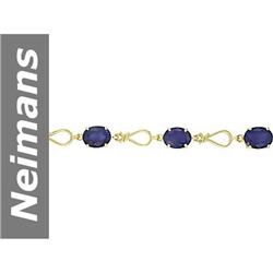12 ct Sapphire Bracelet 14kt Gold