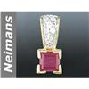 Image 1 : 1.00 ct Ruby & Diamond Pendant 14kt Gold
