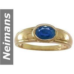 0.95 ct Sapphire Ring 14kt Gold