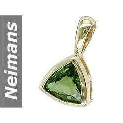 0.93 ct Green Apatite Pendant 14kt Gold