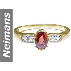 .75 ct Songea Sapphire & Diamond Ring 14kt Gold