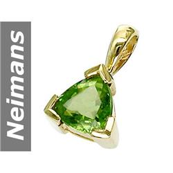 0.93 ct Green Apatite Pendant 14kt Gold
