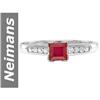 Image 1 : 0.57 ct Ruby & Diamond Ring 14kt Gold