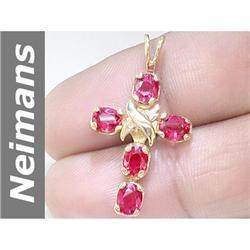 2.5 ct Songea Sapphire Pendant 14kt Gold