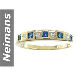 0.45 ct Sapphire & Diamond Ring 14kt Gold