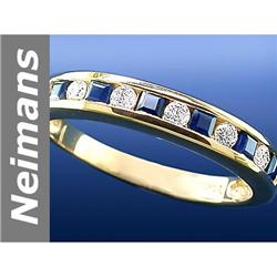 .75 ct Sapphire & Diamond Ring 14kt Gold
