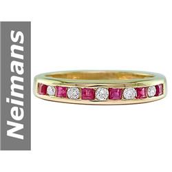 .75 ct Ruby & Diamond Ring 14kt Gold