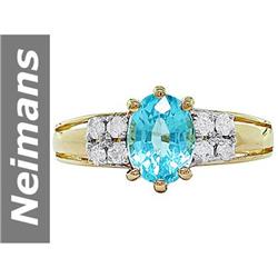 1.50 ct Apatite & Diamond Ring 14kt Gold